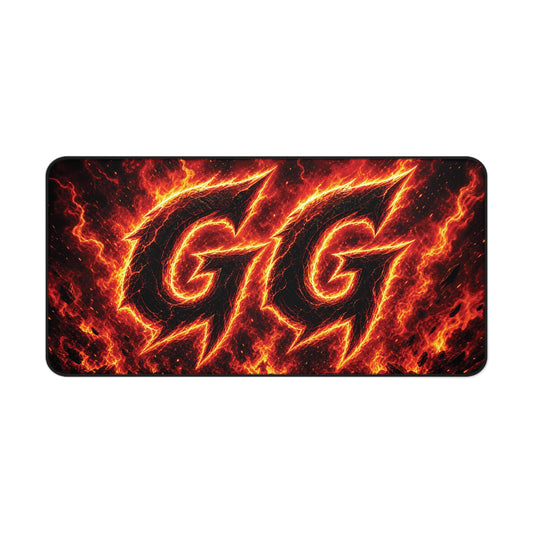 GG Flame Gaming Desk Mat — Fiery Extended Mouse Pad for Gamers